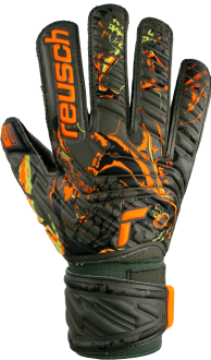 Reusch Attrakt Silver Junior 5372015 5555 green grey front